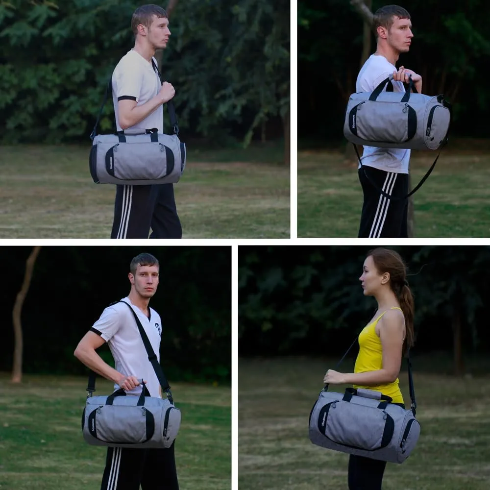 Gym Sports Small Duffel Bag for Men and Women with Shoes Compartment - Mouteenoo