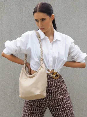 Hallie Leather Hobo | Honey