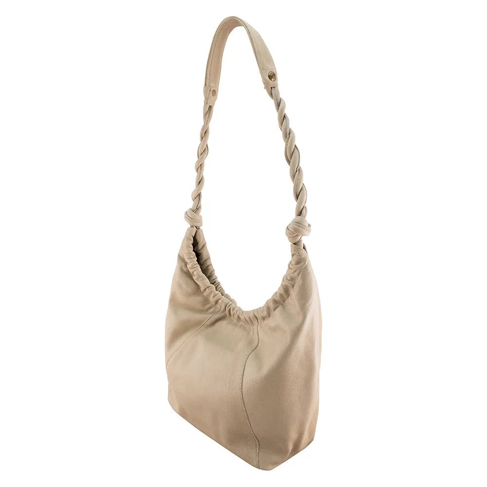 Hallie Leather Hobo | Honey