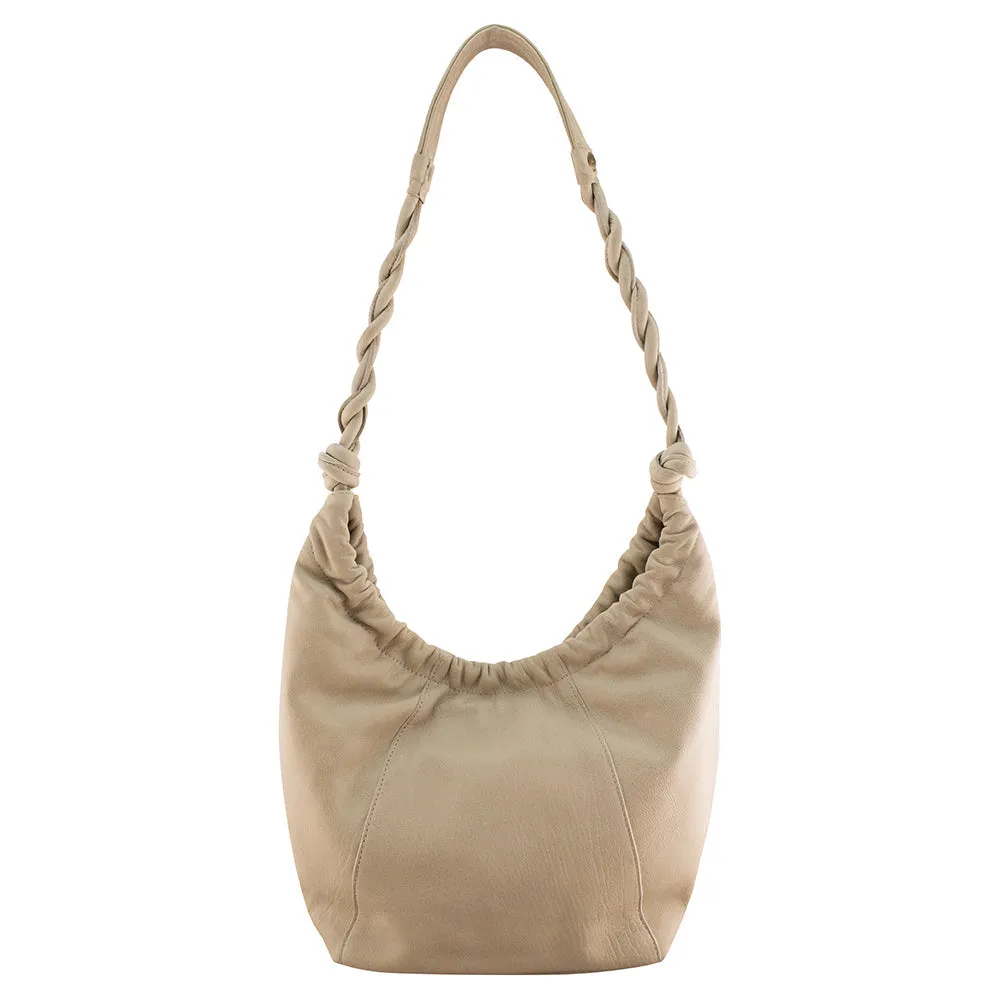 Hallie Leather Hobo | Honey