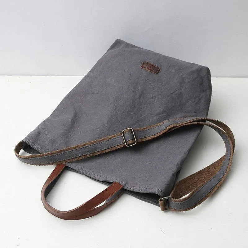 Hand-held Messenger Bag Trendy One-shoulder Women's Canvas Bag