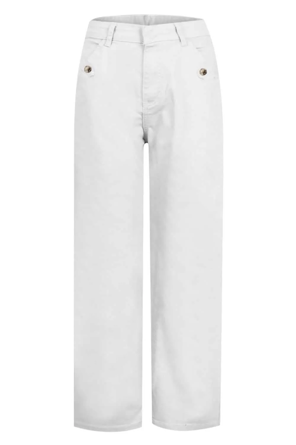High Waist Jeans with Pockets