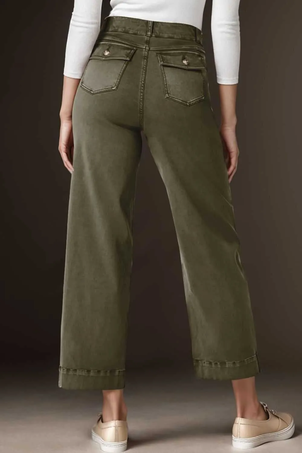 High Waist Jeans with Pockets
