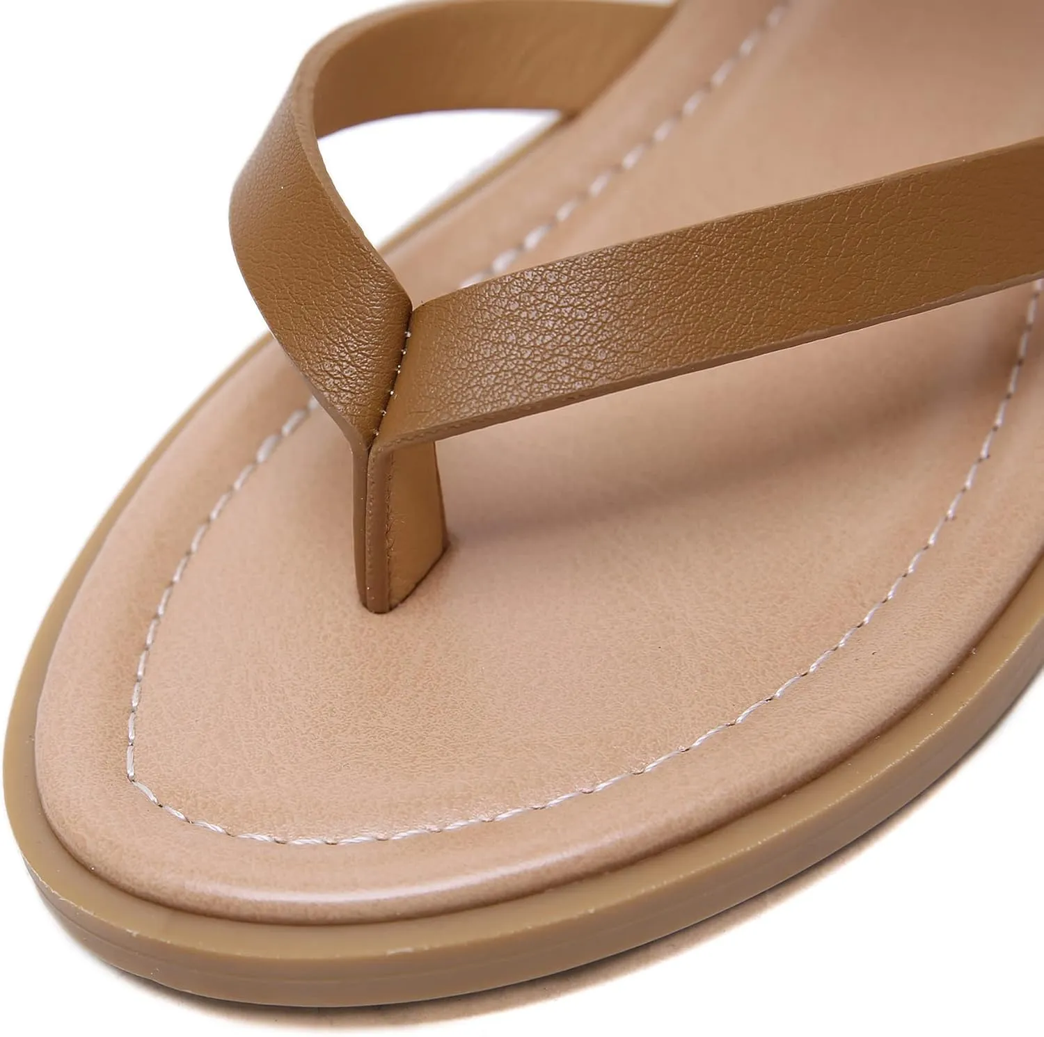 HNGHOU Women's Travel Flat Sandals Summer Casual Rhinestone Roman Flat Sandals Summer Shoes