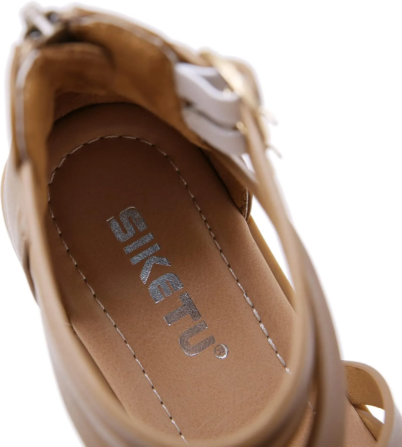 HNGHOU Women's Travel Flat Sandals Summer Casual Rhinestone Roman Flat Sandals Summer Shoes