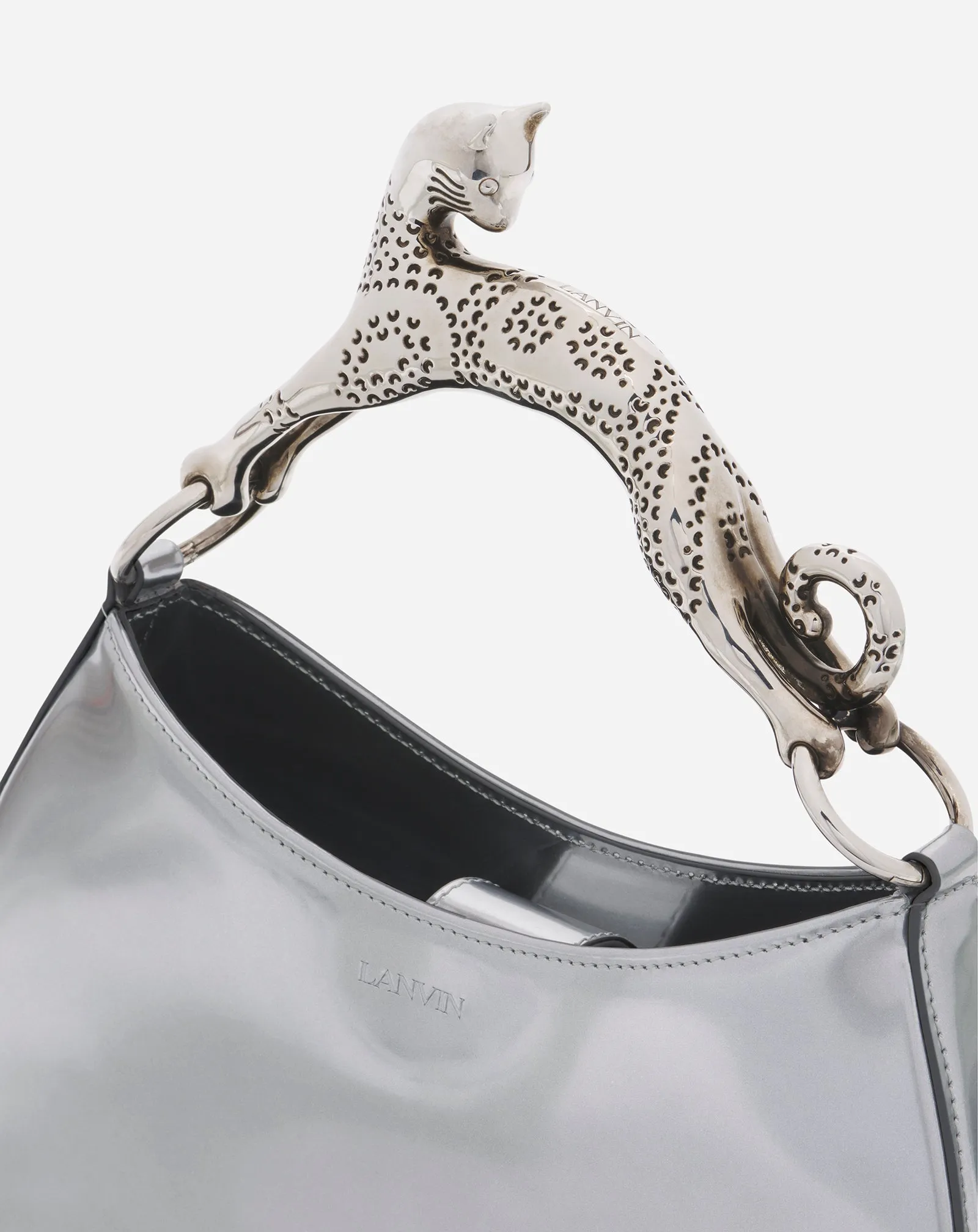 HOBO CAT METALLIC LEATHER BAG