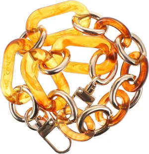 Homoyoyo Unique Purse Chain Resin Retro Style Bag Accessory DIY Handbag Chain Versatile and Easy to Install