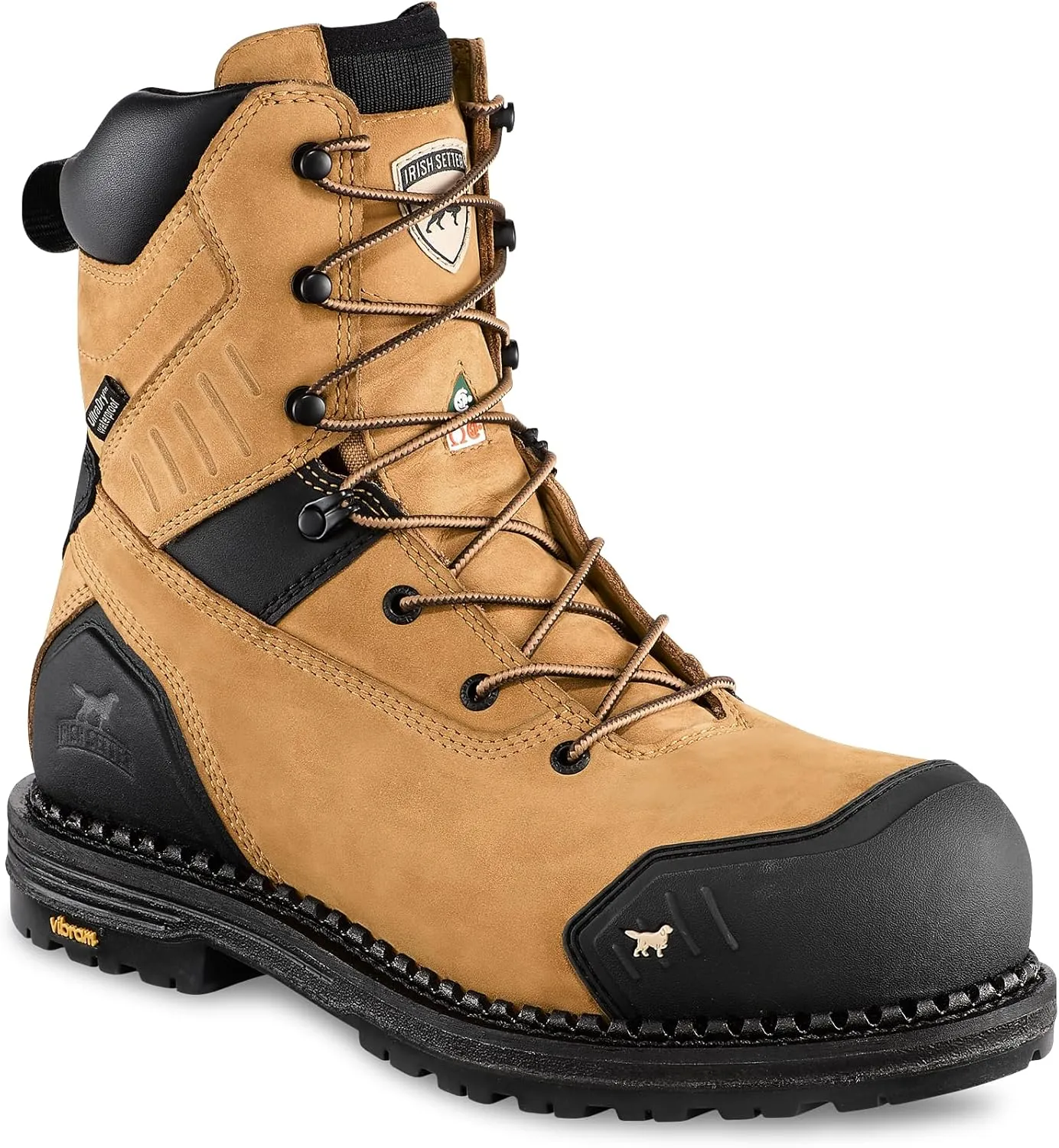 Irish Setter, Edgerton XD, Men’s, 8", Waterproof, Insulated 200g, Non-Metallic Safety Toe (CSA), Work Boot