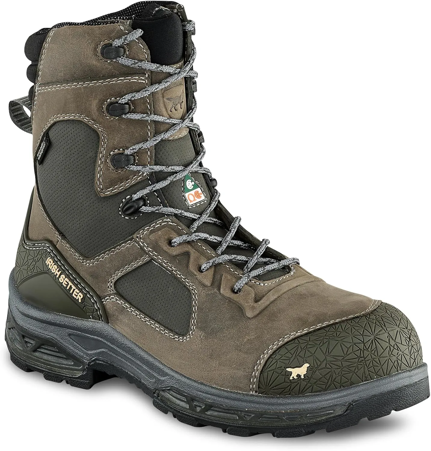 Irish Setter, Kasota, Men’s, 8", Waterproof, Non-Metallic Safety Toe (CSA), Work Boot