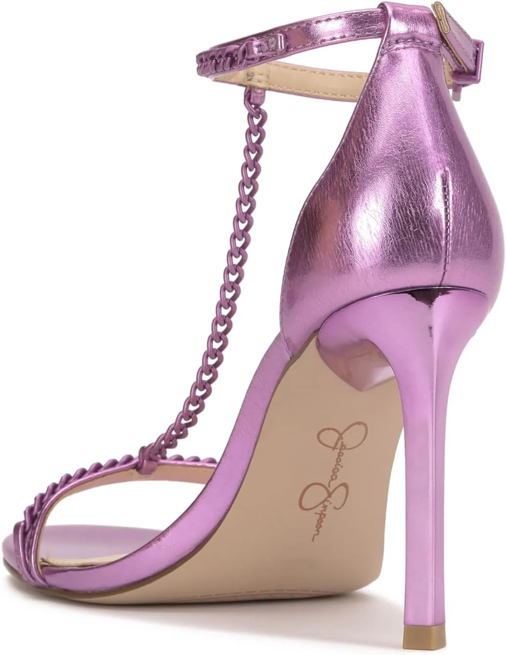 Jessica Simpson Womens Qiven Faux Leather Heels