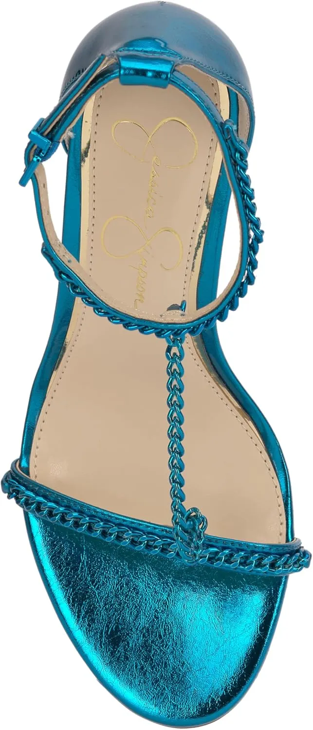 Jessica Simpson Womens Qiven Faux Leather Heels