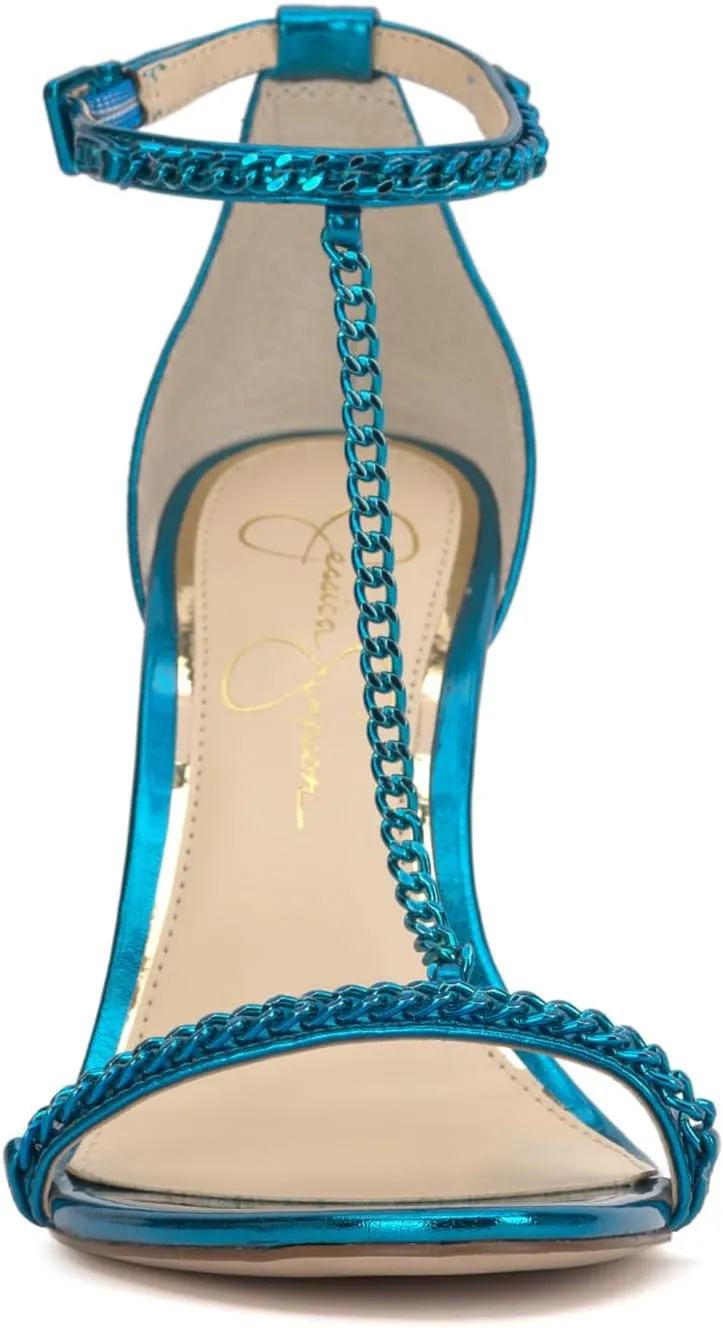 Jessica Simpson Womens Qiven Faux Leather Heels
