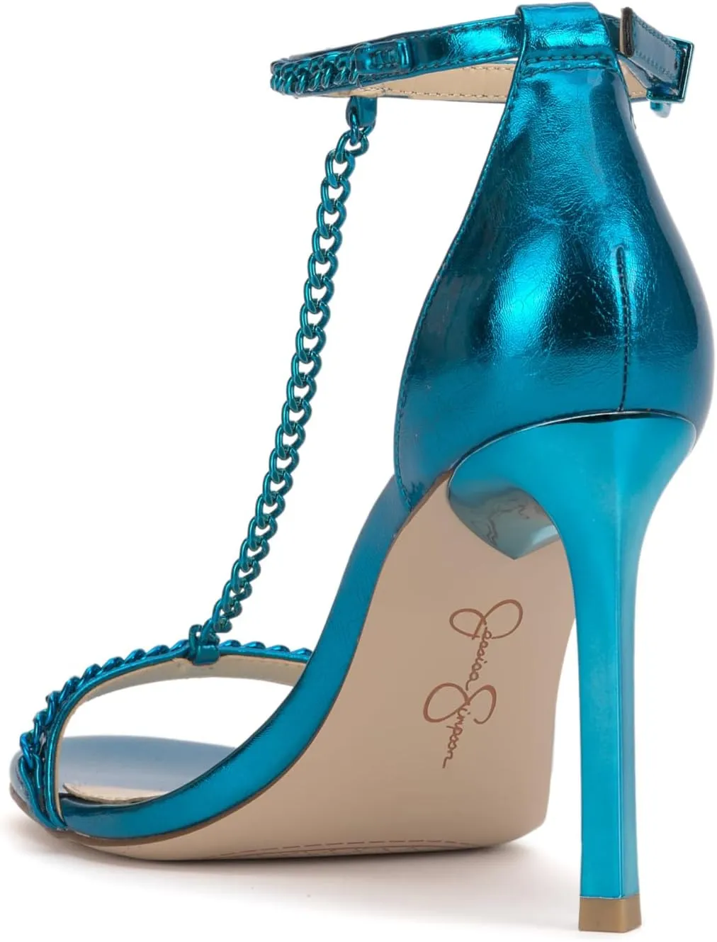 Jessica Simpson Womens Qiven Faux Leather Heels