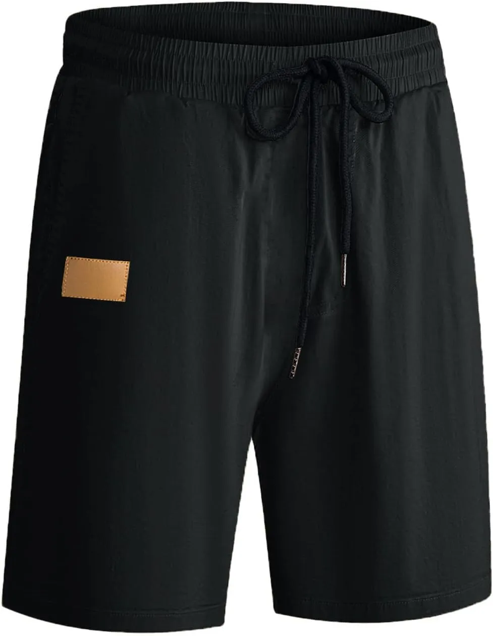 JMIERR Mens Casual Shorts - Cotton Drawstring Summer Beach Stretch Twill Chino Golf Shorts with Pockets