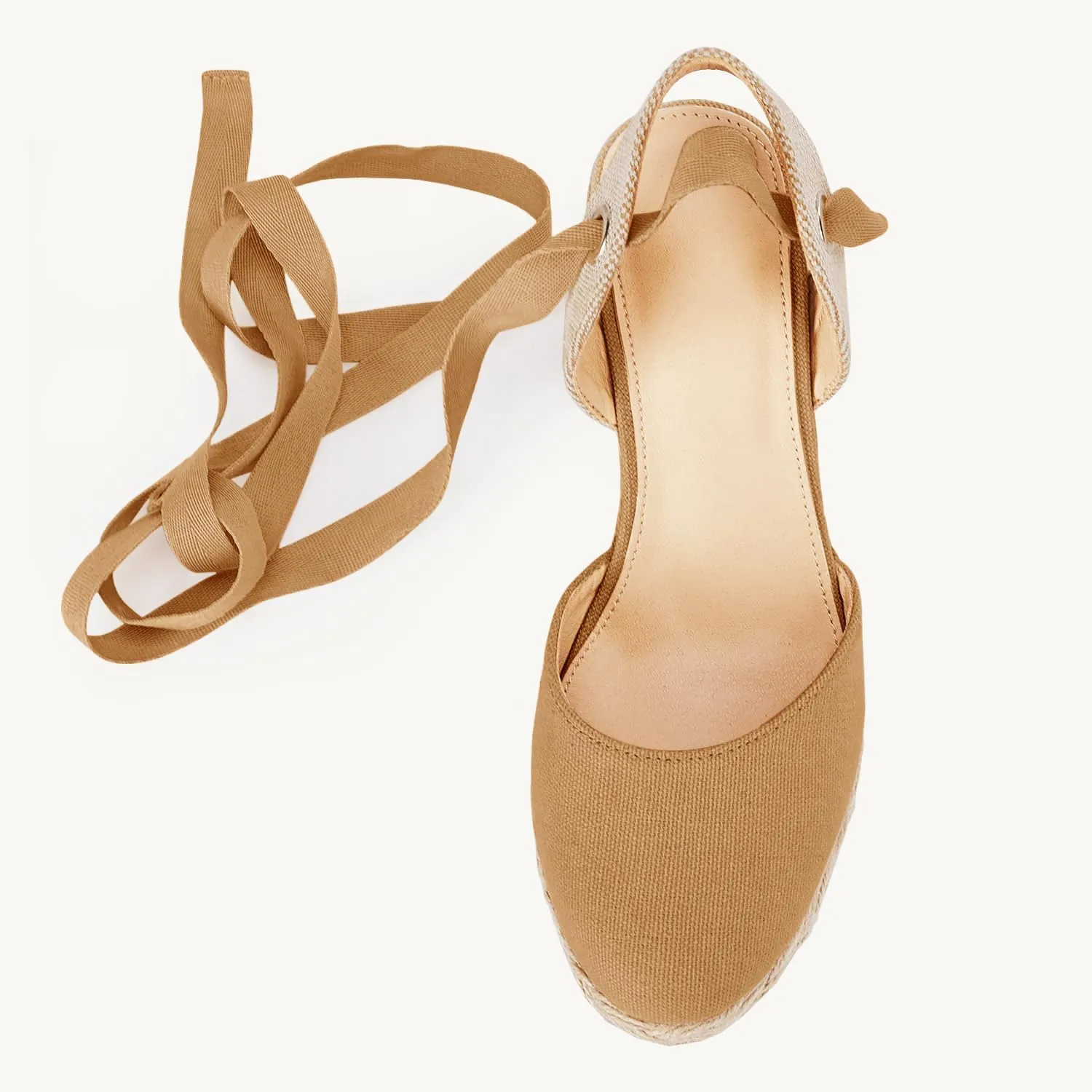 Juliet Holy Womens Lace up Espadrilles Closed Toe Wedges Sandals Strappy Slingback Platform Heels