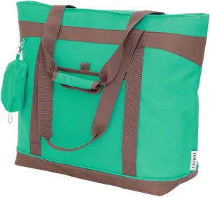 Jumbo Insulated Cooler Bag，Insulated Grocery Bags With Zippered Top Transport Cold Or Hot Food Apply To Delivery Bag