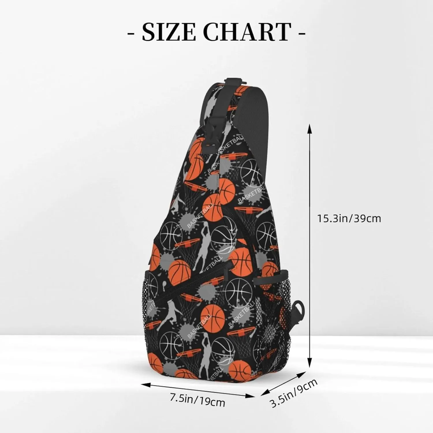 Jump dunk basketball Chest Bags Crossbody Sling Bag Shoulder Bag Travel Hiking Daypack For Men Women