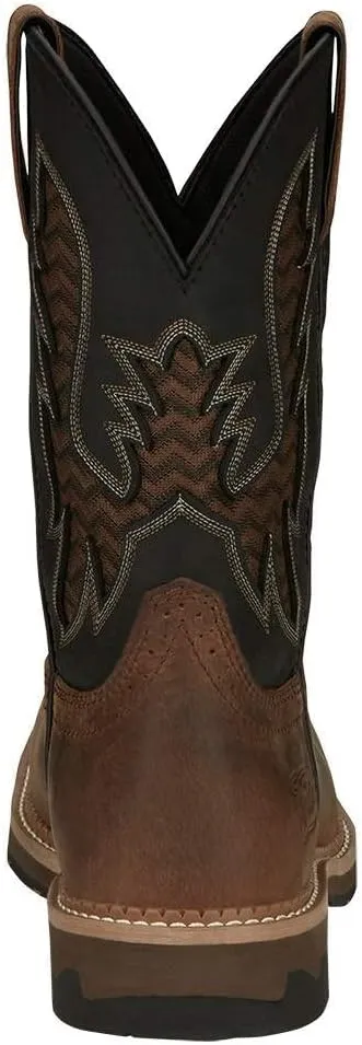 Justin Men's Bolt 11" Stampede Soft Toe Work Boot
