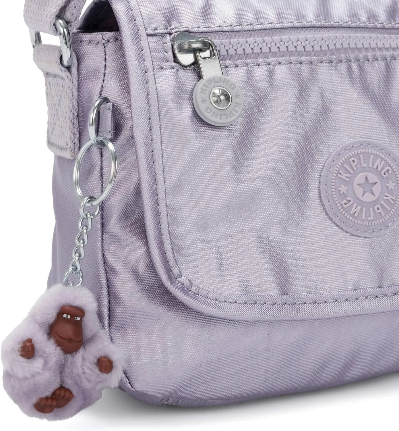 Kipling Sabian Metallic Crossbody Mini Bag
