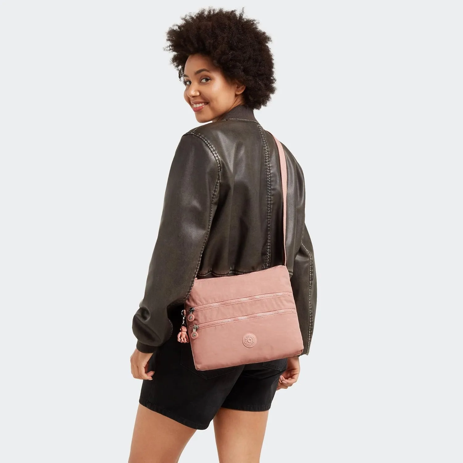 Kipling Women’s Alvar Crossbody, Super Light, Durable Messenger, Nylon Shoulder Bag