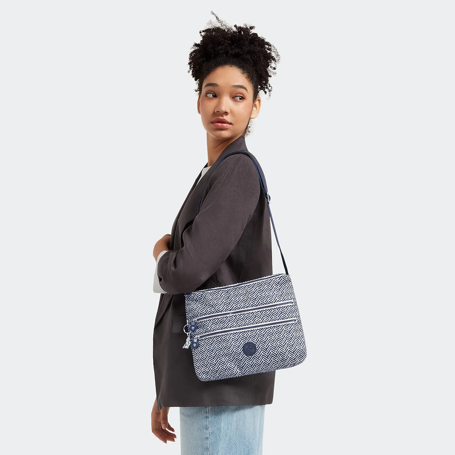 Kipling Women’s Alvar Crossbody, Super Light, Durable Messenger, Nylon Shoulder Bag