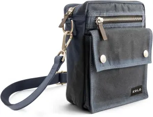 Kolo Chelsea Compact Shoulder Bag, Organic Wax Cotton Canvas, Medium