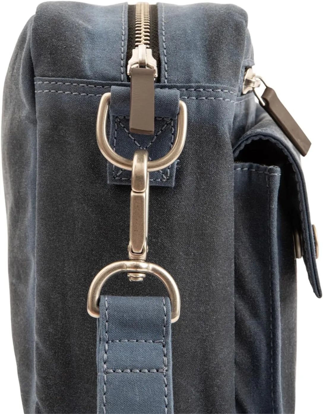 Kolo Chelsea Multi-Pocketed Shoulder Bag, Organic Wax Cotton Canvas, Large