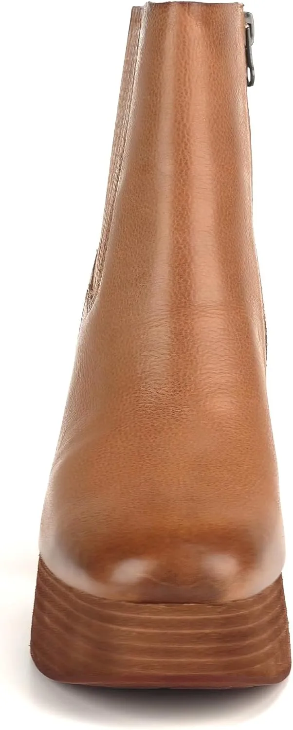 KORK-EASE Baylie Chelsea Boot - Stacked Platform, Hand-Finished/Metallic Leather