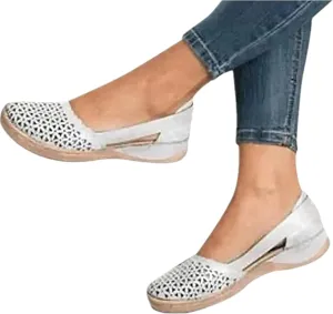 Ladmiple Shoes For Women Sneakers Trendy Fashion Slip On Low Top Walking Shoes Dressy Casual Summer Flats Canvas Loafers