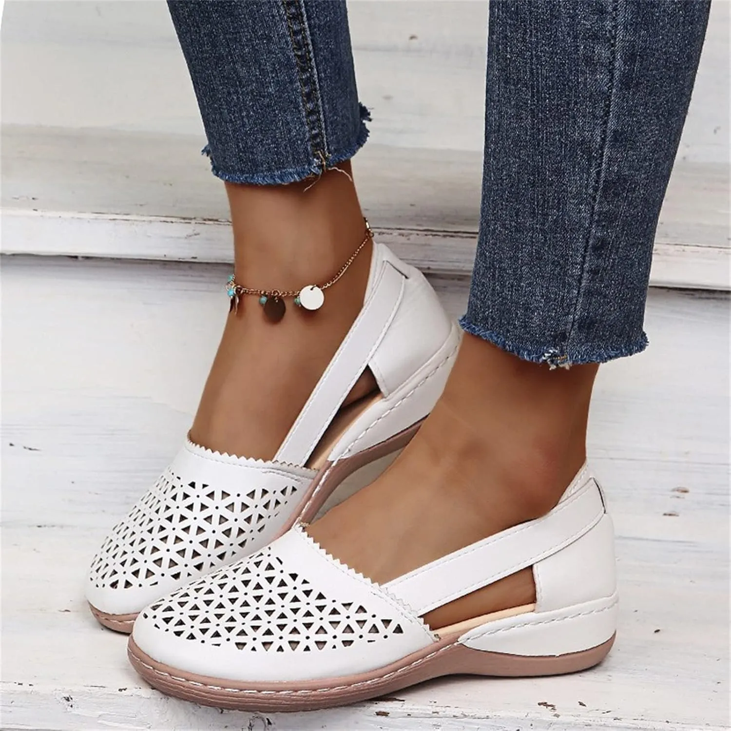 Ladmiple Shoes For Women Sneakers Trendy Fashion Slip On Low Top Walking Shoes Dressy Casual Summer Flats Canvas Loafers