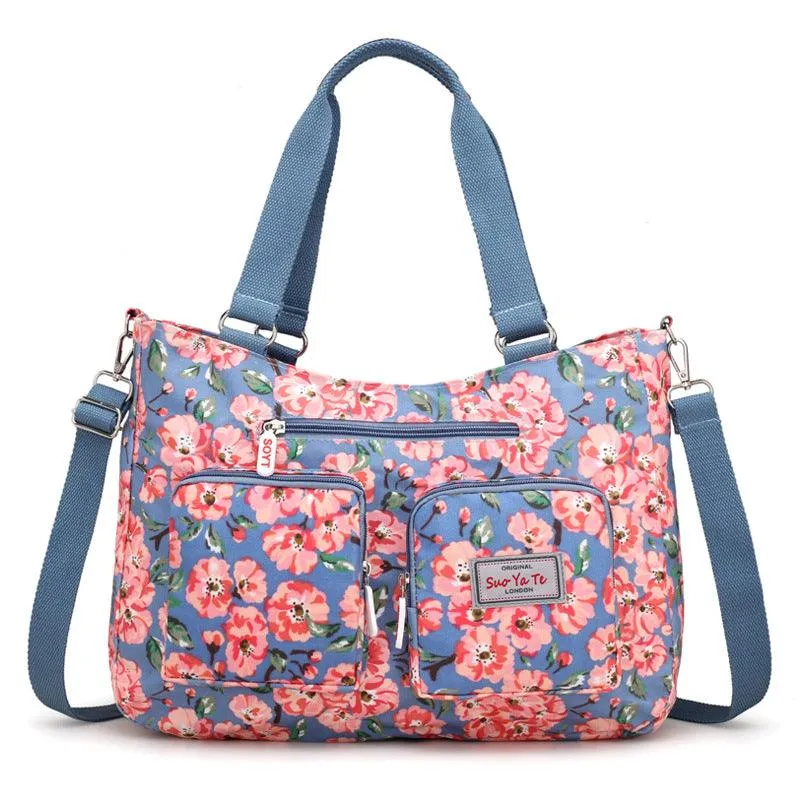Large-capacity Printed One-shoulder Women's Canvas Bag