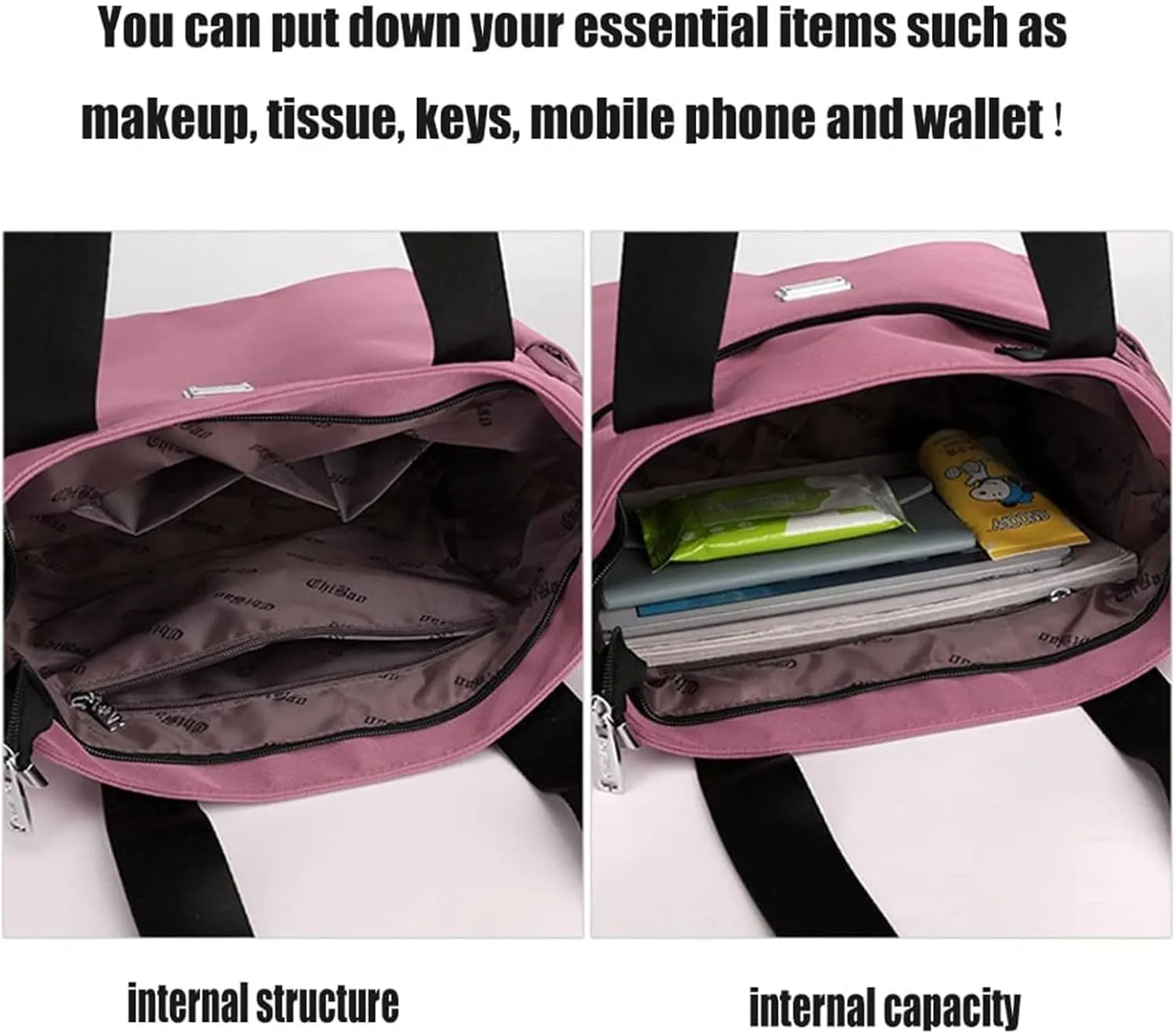 Large Capacity Waterproof Multi Pocket Nylon Shoulder Bag, Fashion Women Tote Shoulder Bag, Bigbicc Shoulder Bag