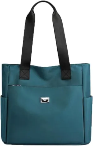 Large Capacity Waterproof Multi Pocket Nylon Shoulder Bag, Fashion Women Tote Shoulder Bag, Bigbicc Shoulder Bag