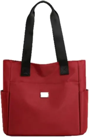 Large Capacity Waterproof Multi Pocket Nylon Shoulder Bag, Fashion Women Tote Shoulder Bag, Bigbicc Shoulder Bag