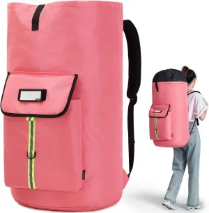 laundry bag backpack, extra-large heavy duty laundry bags, laundry backpack for college students, with drawstring closure, padded shoulder straps, suitable for laundry