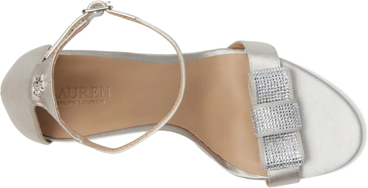 Lauren Ralph Lauren Women's Allie Bow-Trim Satin Sandal
