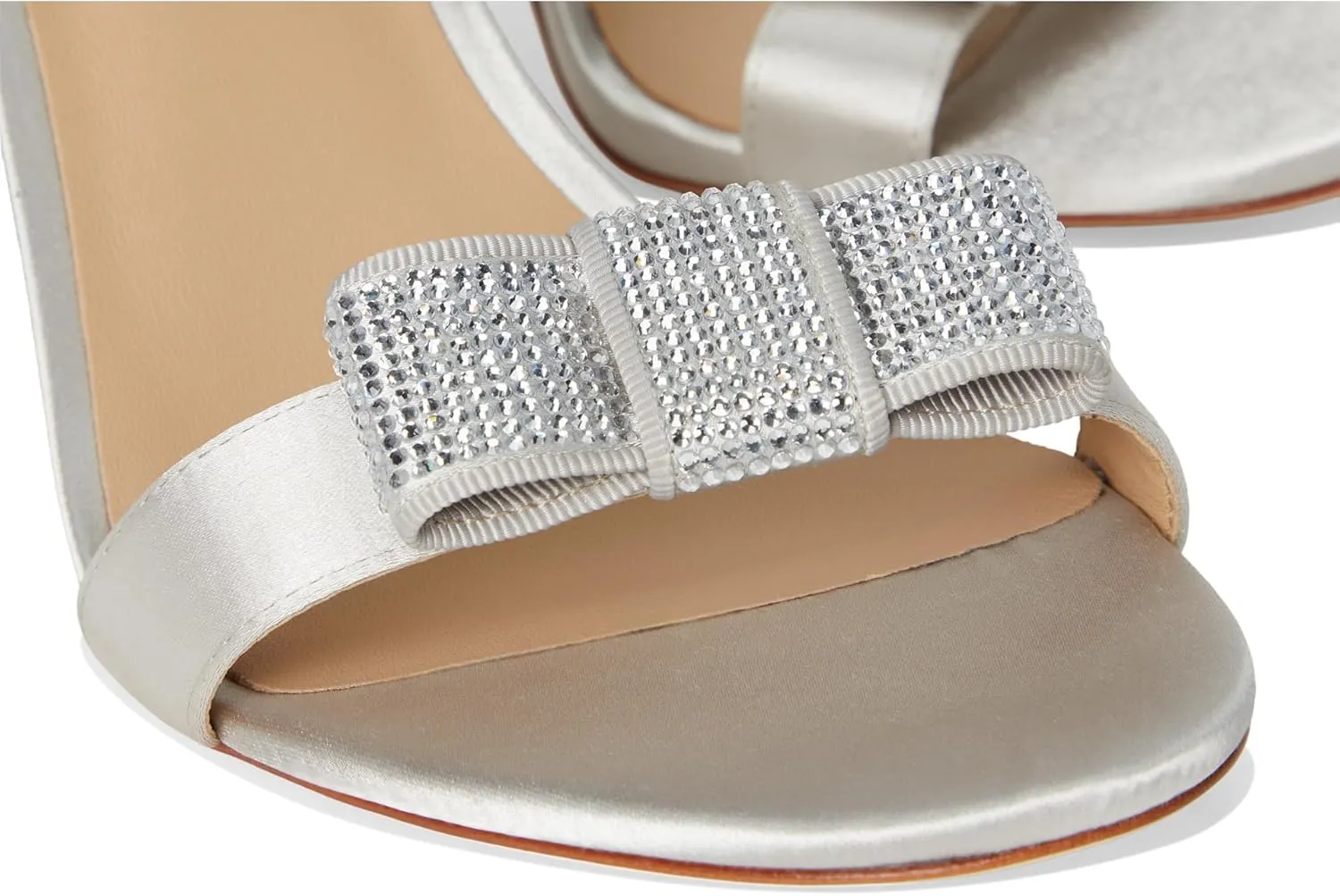 Lauren Ralph Lauren Women's Allie Bow-Trim Satin Sandal