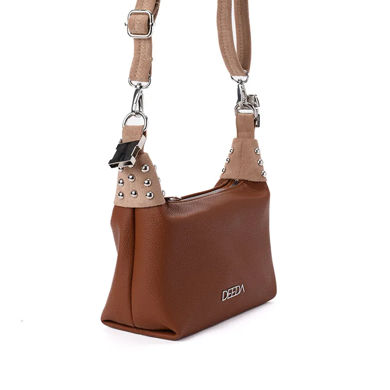 LEILA MINI HOBO - CAMEL