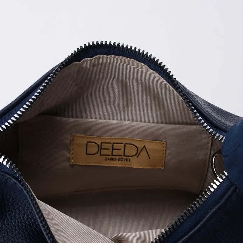 LEILA MINI HOBO - NAVY