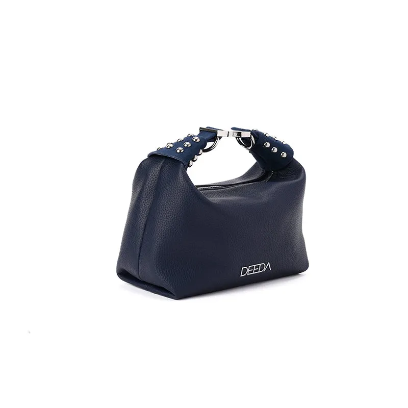 LEILA MINI HOBO - NAVY
