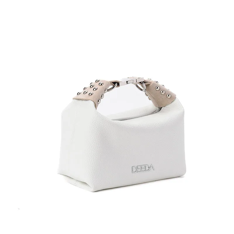 LEILA MINI HOBO - WHITE