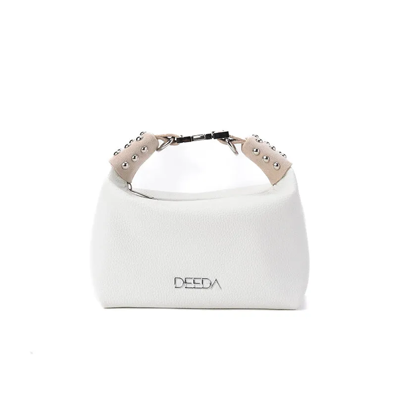 LEILA MINI HOBO - WHITE