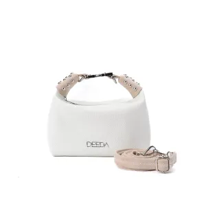 LEILA MINI HOBO - WHITE