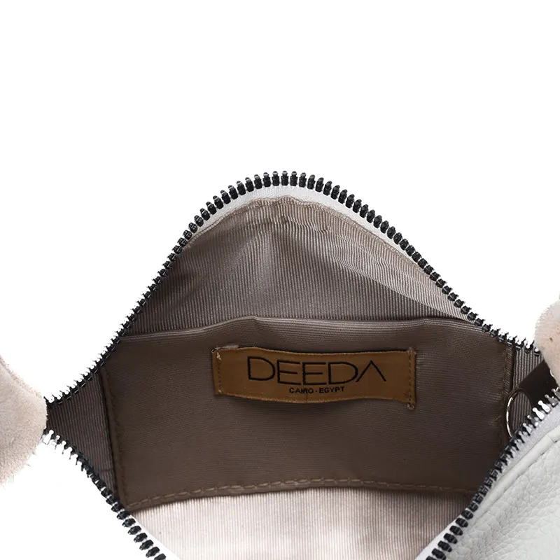 LEILA MINI HOBO - WHITE