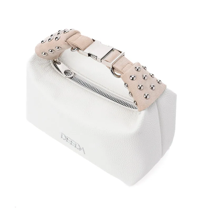 LEILA MINI HOBO - WHITE