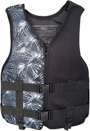 Life Jackets with Adjustable Belt and Zipped, Swimming Jacket for Boating Fishing Surfing(Black B,Medium)