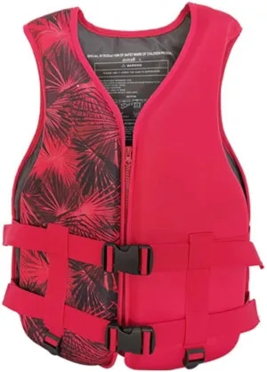 Life Jackets with Adjustable Belt and Zipped, Swimming Jacket for Boating Fishing Surfing(Red,Medium)