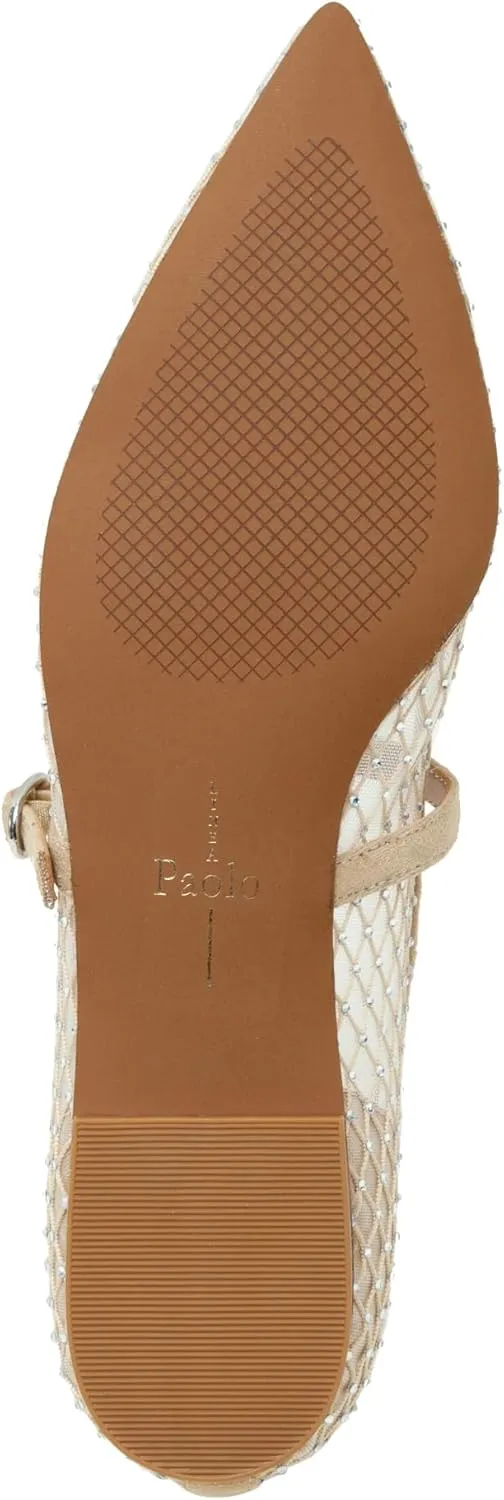 Linea Paolo - Nadeen - Womens Fishnet and Mesh Mary Jane Flats