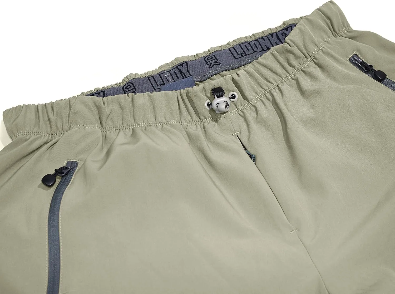 Little Donkey Andy Men's Quick Dry 3/4 Pants Lightweight Capri Shorts Hiking Fishing Travel Casual
