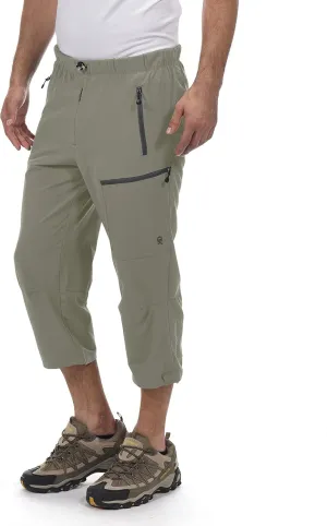 Little Donkey Andy Men's Quick Dry 3/4 Pants Lightweight Capri Shorts Hiking Fishing Travel Casual